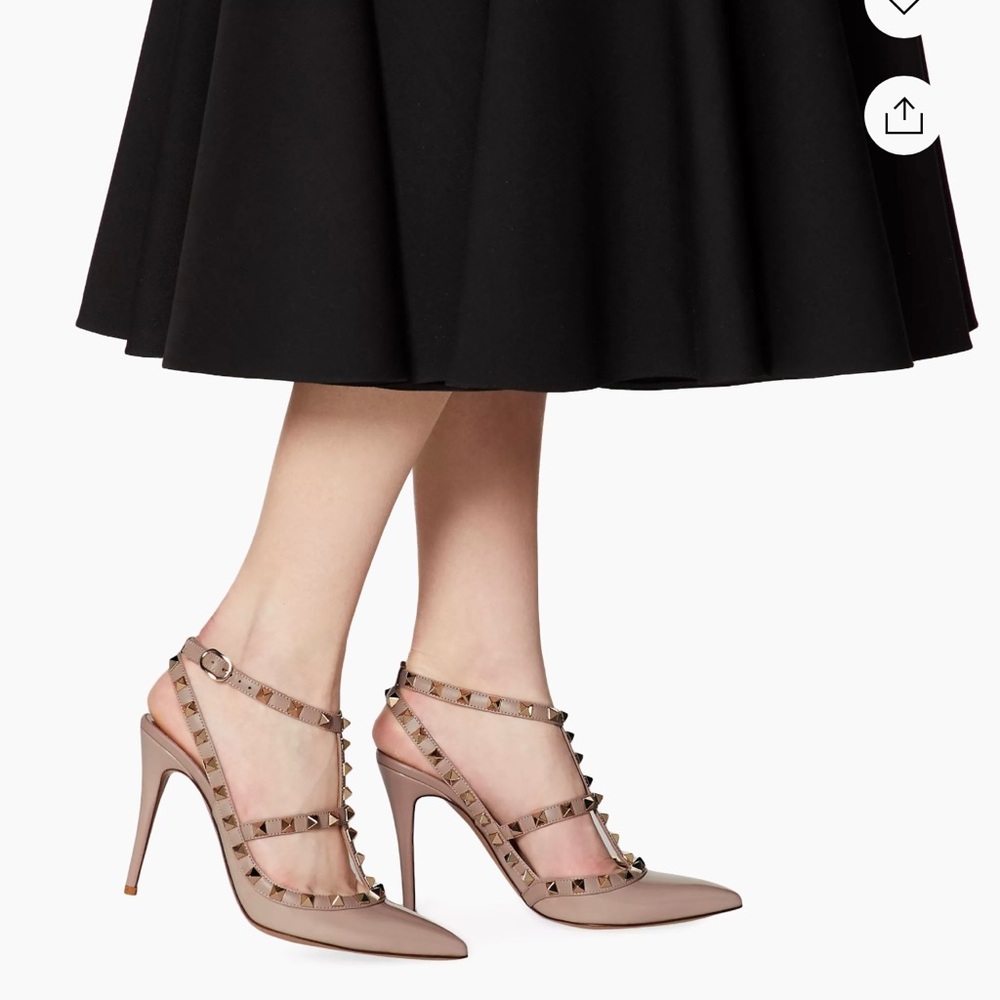 Valentino rockstud beige/nude pumps sz 39 - Picture 5 of 11